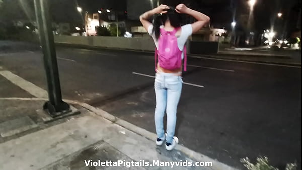 Slut showing her thong to strangers, exhibit