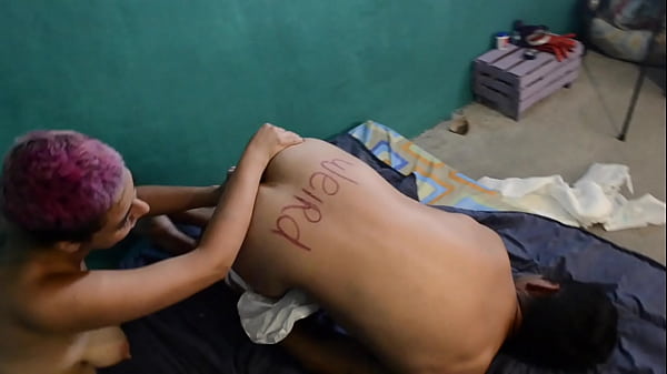 Strapon and bondage Mexican couple - Tu a mi - LUMBRE