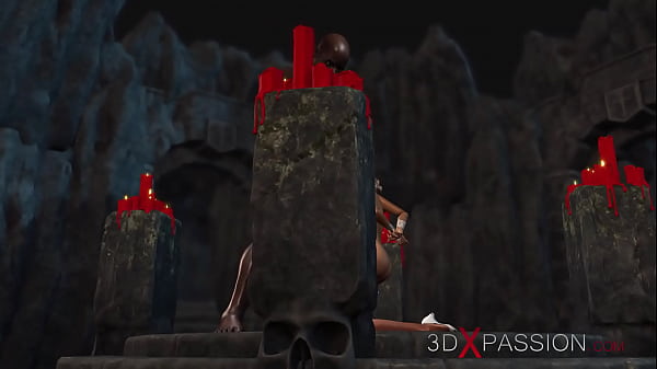 Hot sex! Black guy plays with a sexy bride in the dungeon