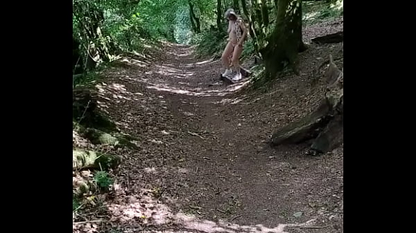 Dared to walk naked in the woods