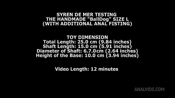 Syren De Mer Testing The Handmade Balldog Size L (With Additional Anal Fisting) TWT082