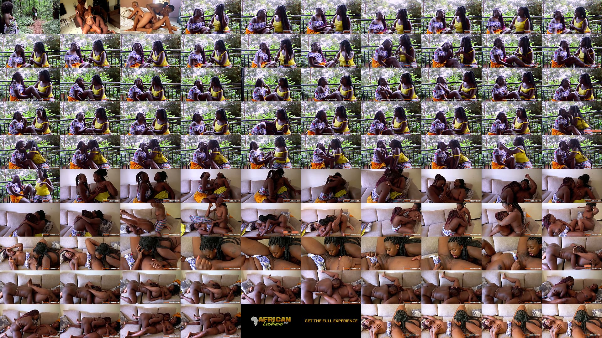 Big Ass BBW Ebony Lesbians Go Wild Eating Hairy Pussy Till They Drip 预览图