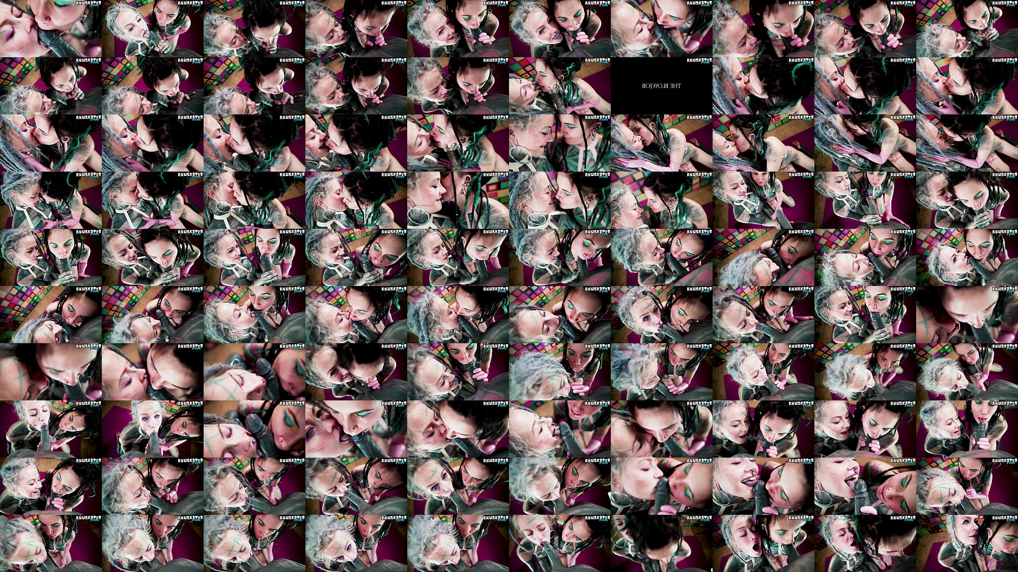 Crazy CINEMATIC BLOWJOB by two tattooed dreadheads 预览图