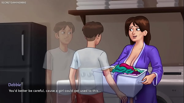 Summertime Saga By DarkCookie - Debbie Horny Stepmom Gets a Massage from Pervert Tenant and Gets Super Horny