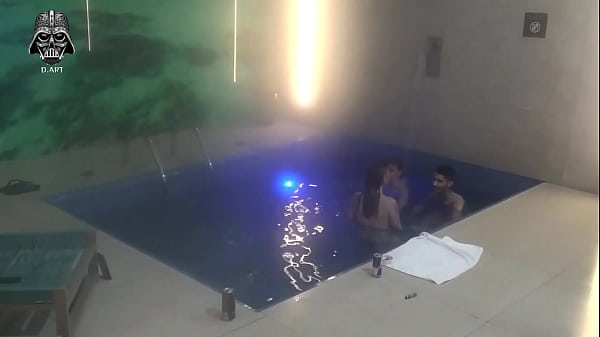 Threesome with friends in the motel pool Part 2