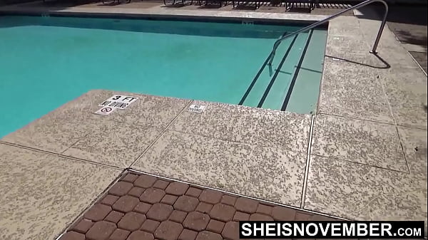Getting Naked After Being In Swim In The Water, Blonde Ebony Babe Msnovember Undressing From Swimmer Suit In Her Bathroom, Close Up Of Her Petite Exotic Ass Cheeks Exposed Erotica While Standing On Sheisnovember