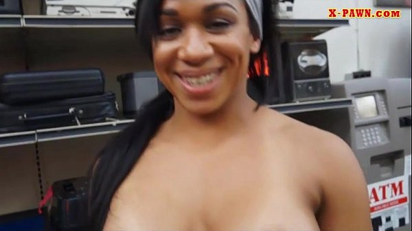 Muscular chick slammed by nasty pawn guy in the backroom