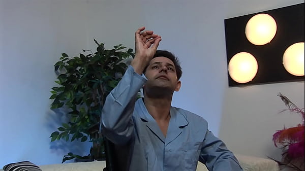 Brunette MILF with big boobs, Kitty Bella, gets undressed by her man, who shoves his big...