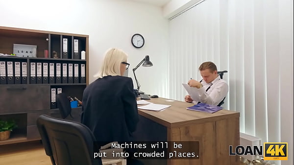LOAN4K. Amateur office sex with a slutty cheater and a loan manager