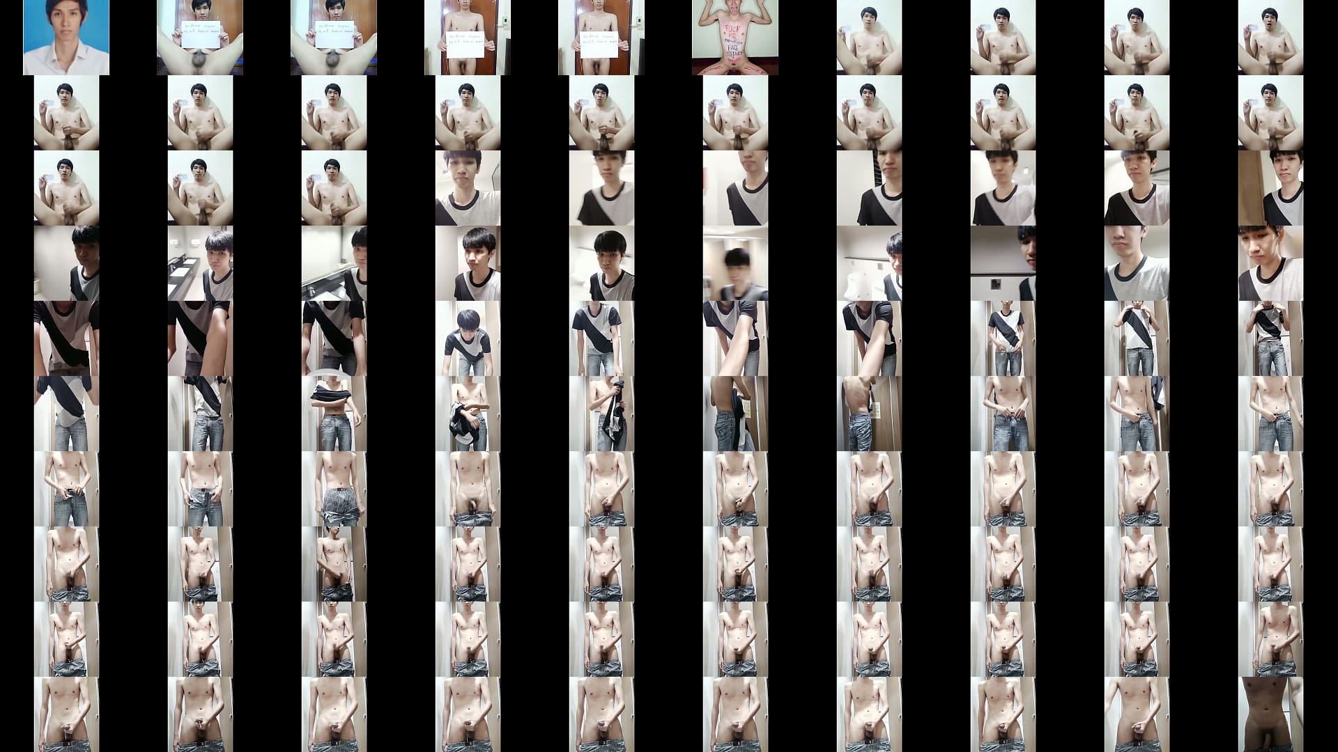 Teetajet Pratumthong A Thai slave exposed he stripped naked and masturbated in the workplace bathroom. 预览图