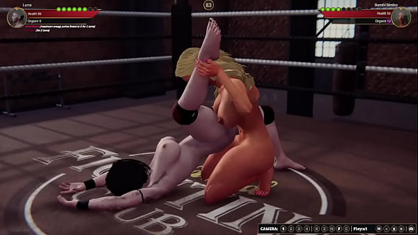 Luna VS Bambi Bimbo (Naked Fighter 3D)