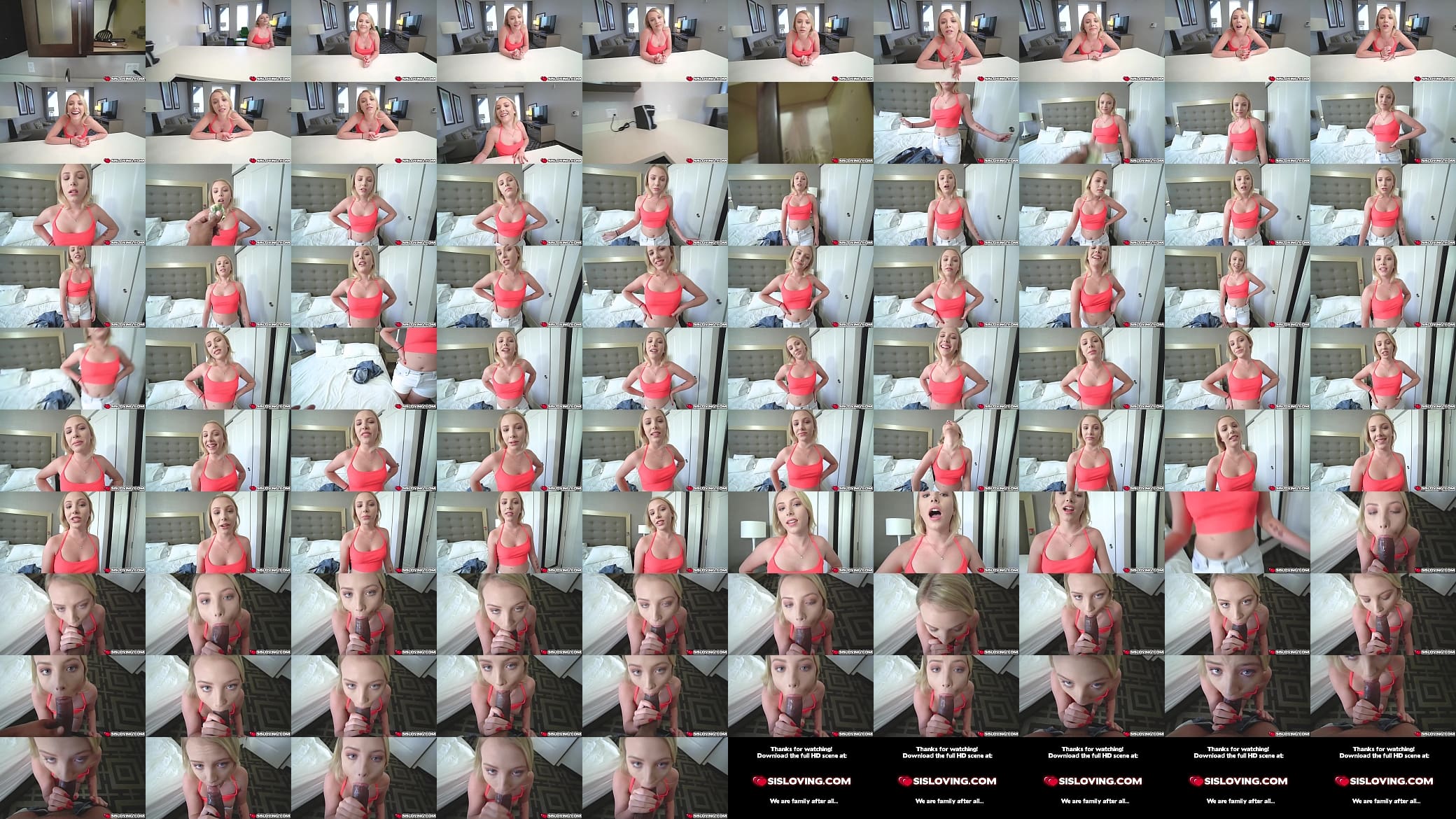 Stepbrother makes his stepsister Dixie Lynn suck his big man meat 预览图