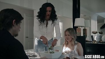 Download Video - Big tits MILF stepmom Penny Barber manipulates stepson and his horny teen girlfriend