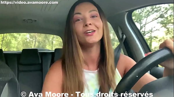 Ava Moore - French slut fingering and do a BIG SQUIRT near a road - PORN VLOG
