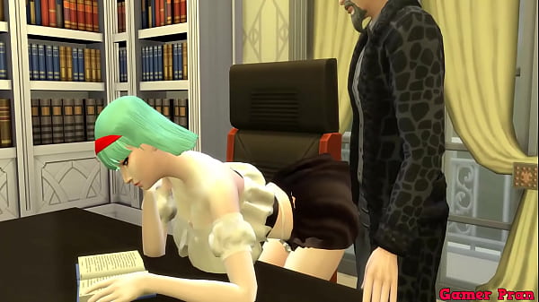 Servant Slaves Episode 5 Bulma Beautiful Wife Sucks the Boss of Her Husband in Front of Him Doesn't Realize Netorare Dragon Ball Hentai