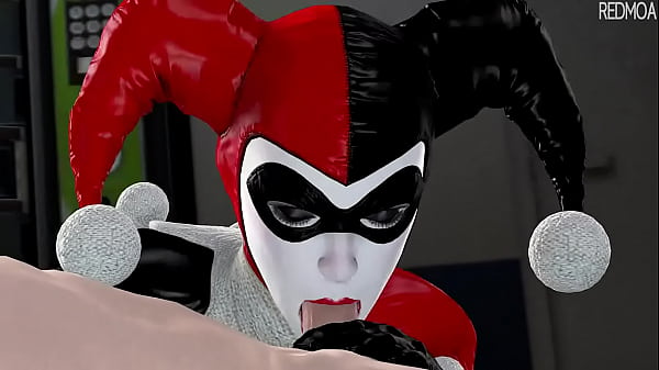 Harley quinn blowjob and a kiss on ur dick