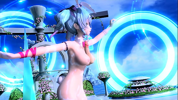Hatsune Miku Ai no Uta Project diva Nude Mod Rabbit Hole Costume