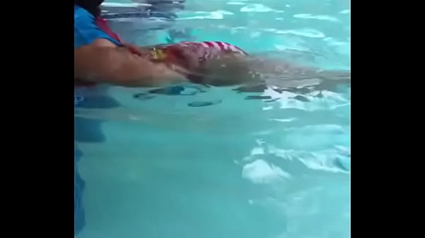 cherokeedass In the pool dancing bachata