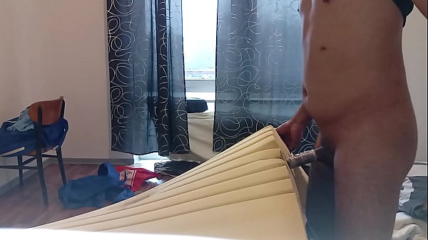 Download Video - I fuck the hole in the mattress with a condom and I ejaculate sperm in her hole&period;