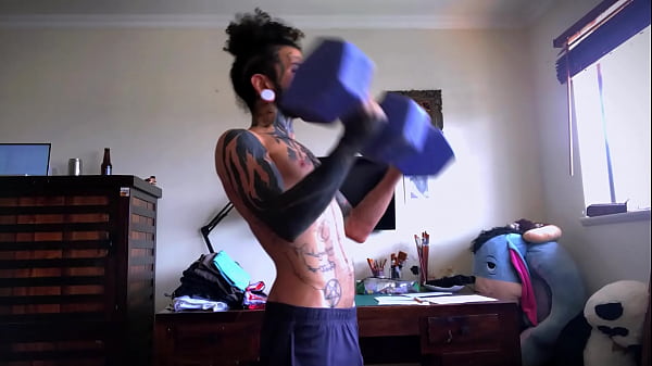 Training routine with my horny stepmother