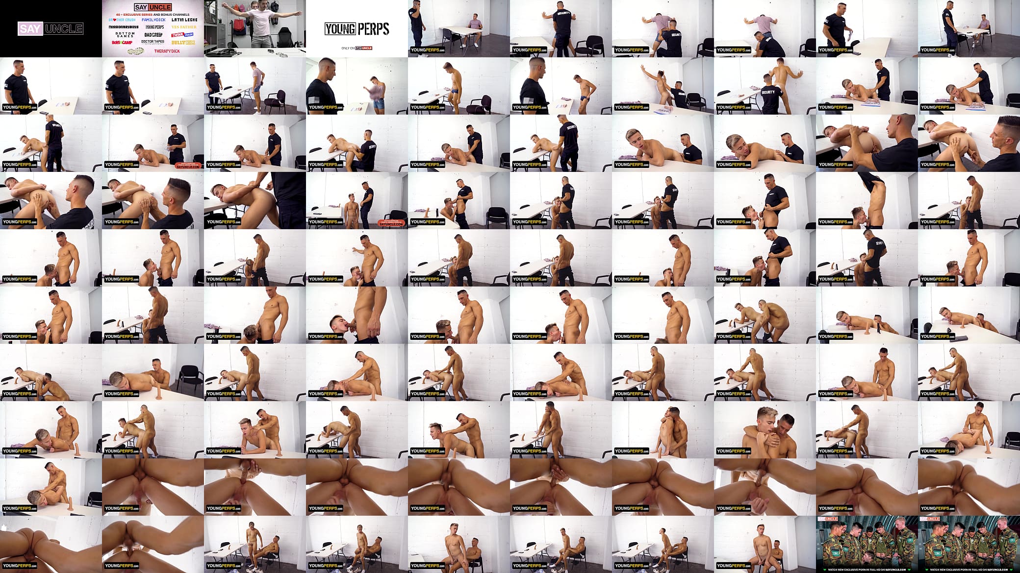 Young Perps - Hunk Officer In Uniform Jax Thirio Caught Young Twink Stealing And Disciplines His Ass 预览图