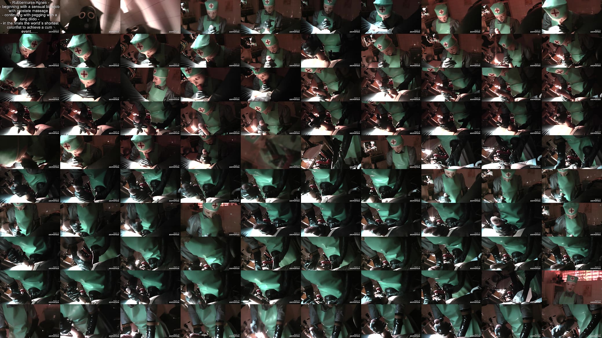 Rubbernurse Agnes - grey rubber nurse dress - sensual blowjob and prostate massage - pegging - finally the shortest anal fist fuck ever to achieve a cum event 预览图