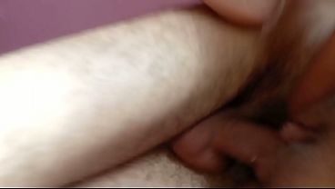 Hot 18-year-old brunette shows off her perfect pussy and receives a load inside.