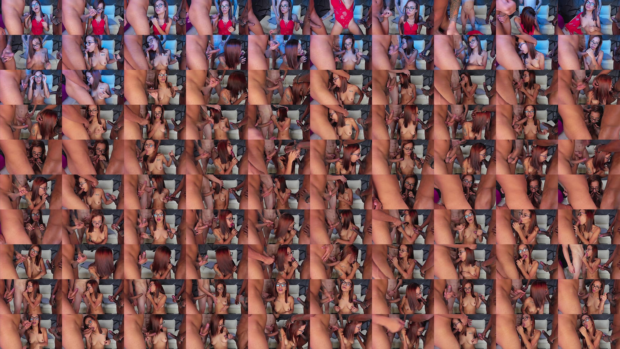 Lenso girl enjoys 3 huge cocks 预览图