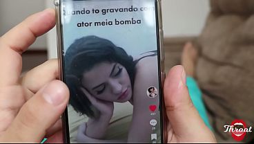 Perfect woman beams with pride while she's sucking a big black cock