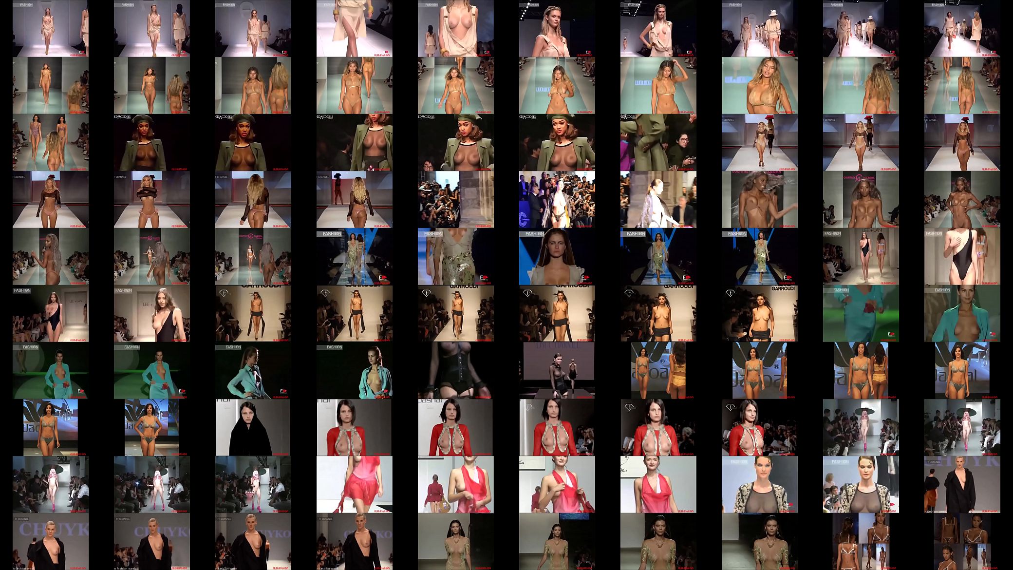 Runway Models Nude And Nip Slip Compilation 预览图