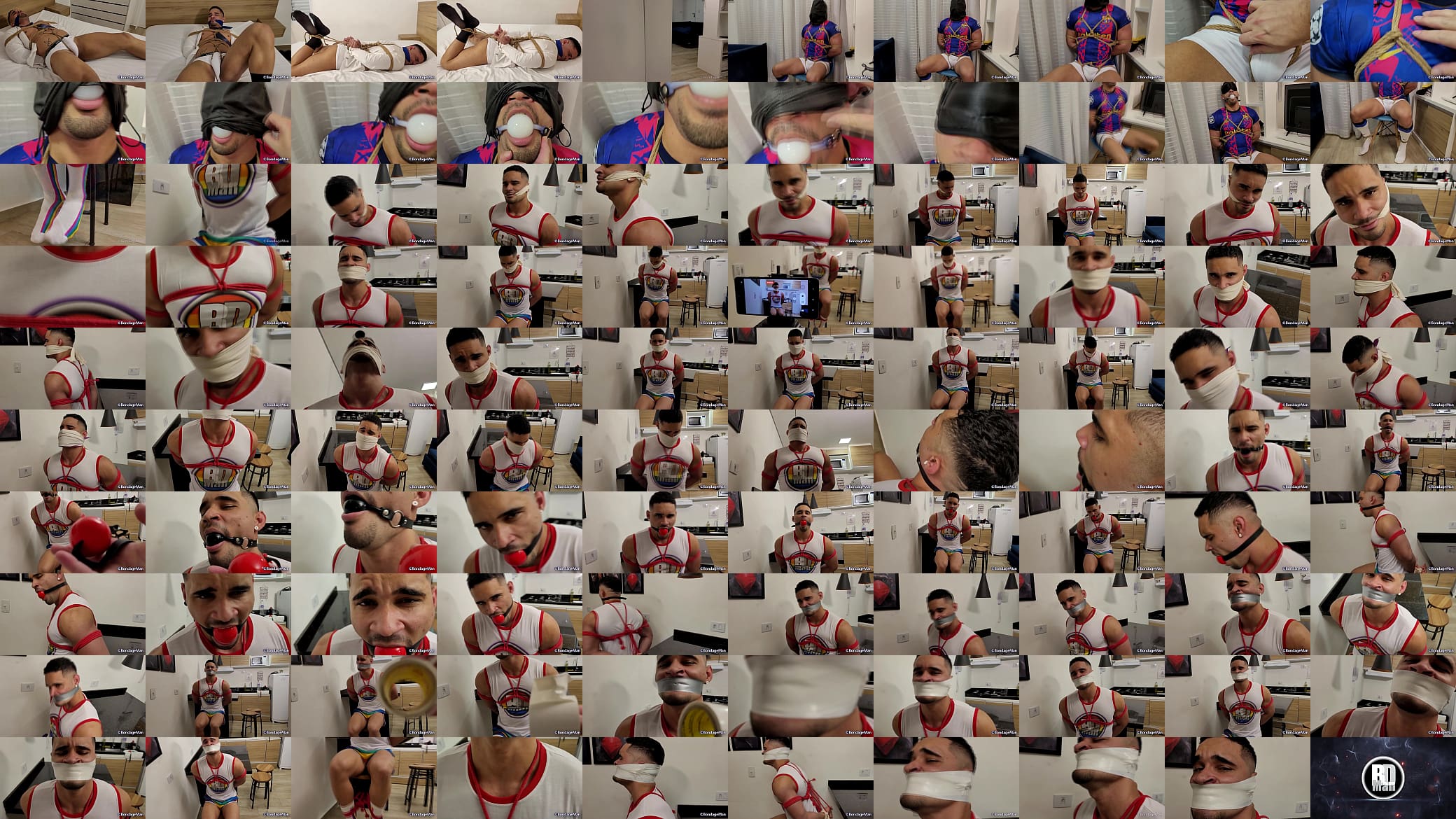 Bruno is an executive who has bondage as his secret fantasy and loves being bound and gagged while broadcasting to all his kink friends.... PREVIEW 预览图