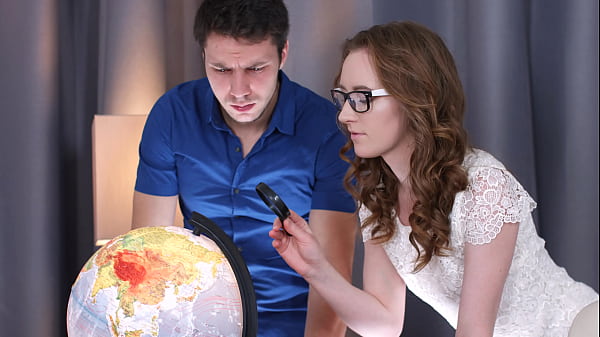 Slim teen with small tits gets her bald shaved pussy fuck hard