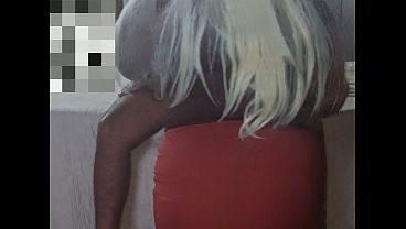 Hot blonde evangelical girl sucking the pastor's cock in a motel.