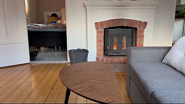 Hot milf with amazing natural tits ride and takes the cum in her mouth after a rimjob