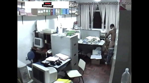 Naughty blonde has sex with another employee inside accounting office