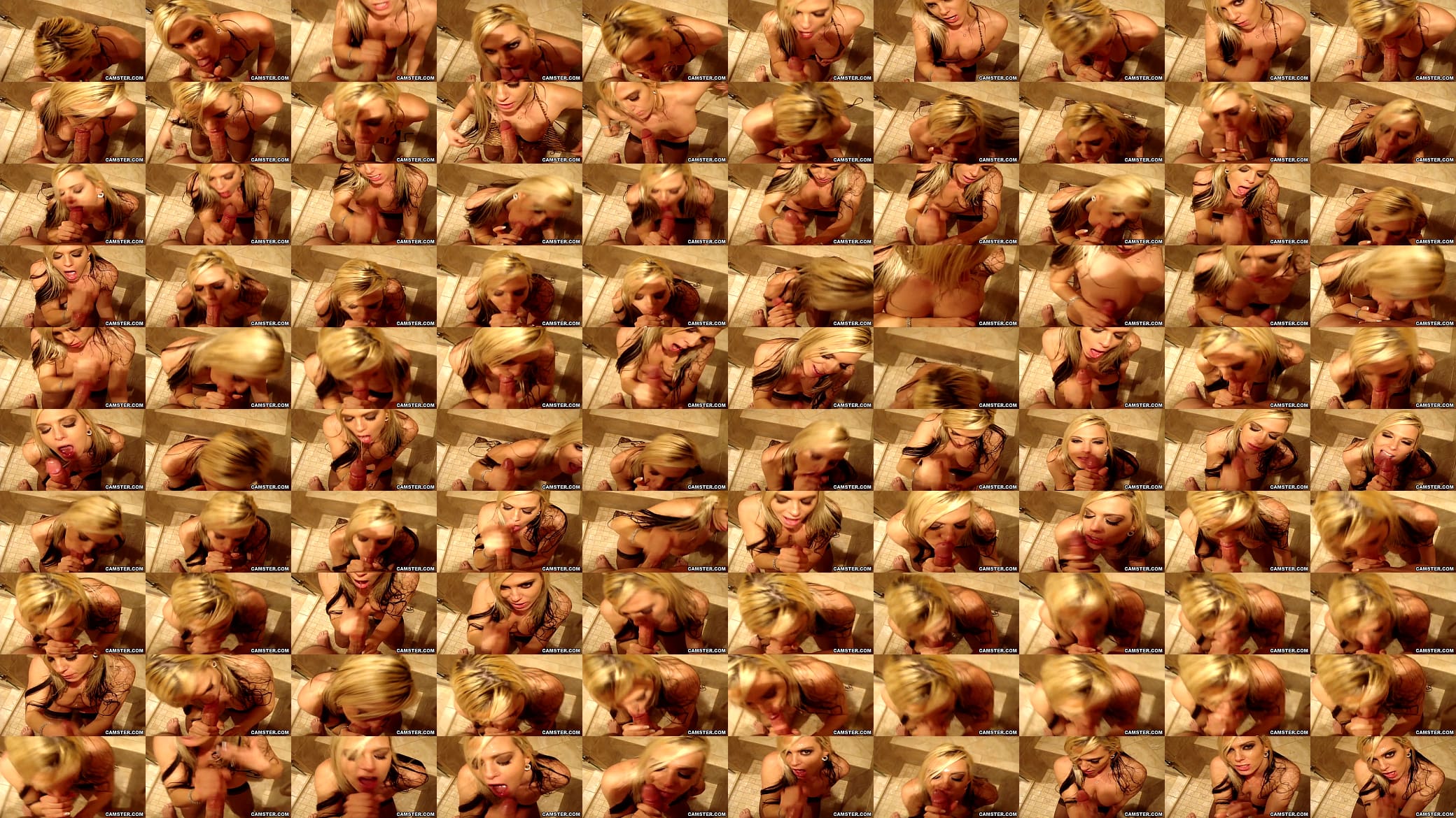 POV shower blowjob with a facial ending 预览图