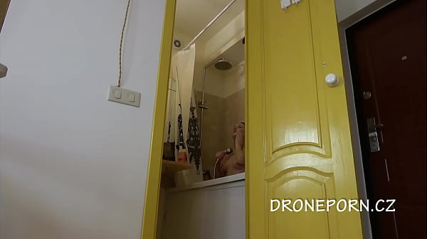 Blonde czech in the shower