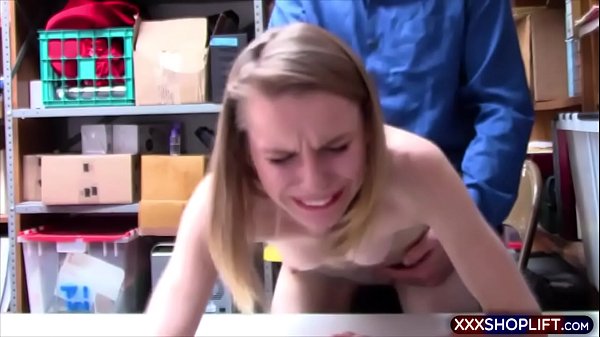 Download Video - Tiny blonde shoplifter gets her tight pussy fucked
