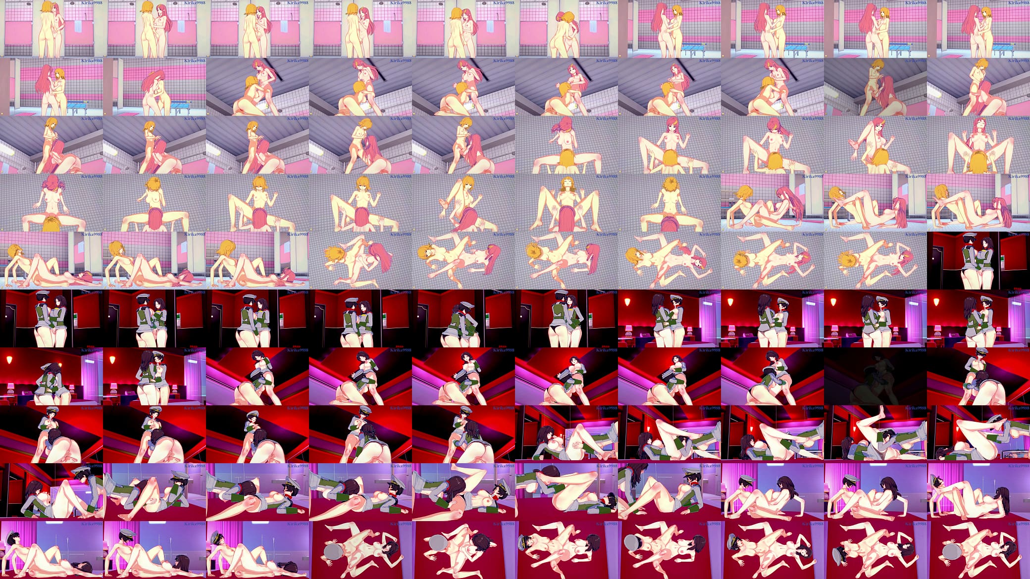 Lacus Clyne and Cagalli Yula Athha and Murrue Ramius and Natarle Badgiruel intense lesbian play. - Mobile Suit Gundam SEED Hentai 预览图