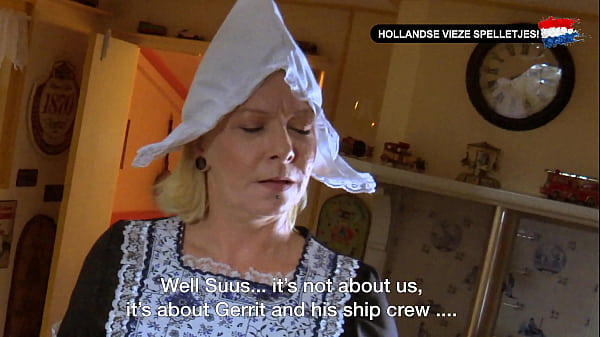 Dutch Dirty Games - Visiting a Dutch MILF with Creampie (FULL SCENE with ENGLISH Subtitles!) - Nederlands gesproken!