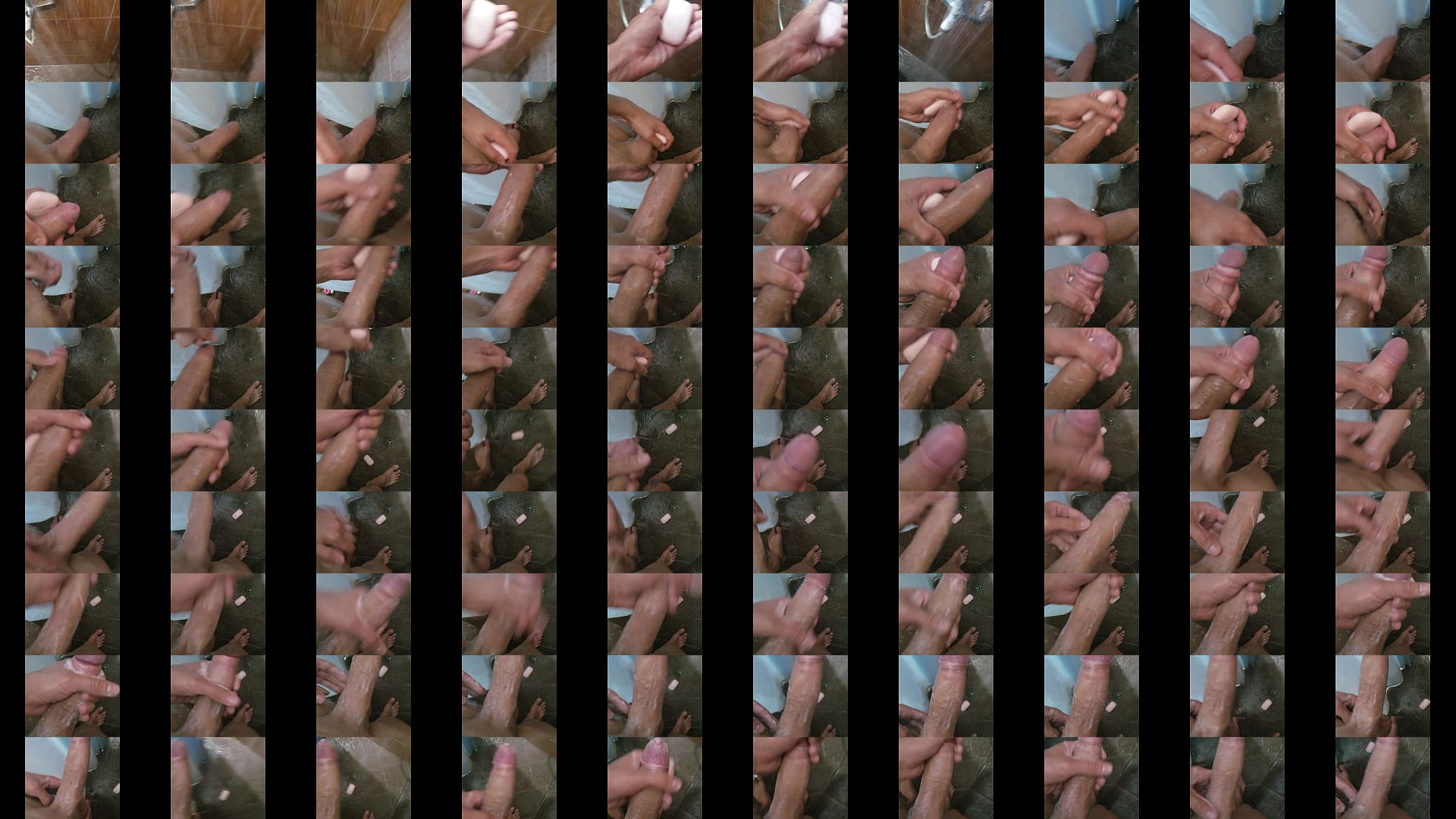 Washing my 9 inches huge white cock 预览图