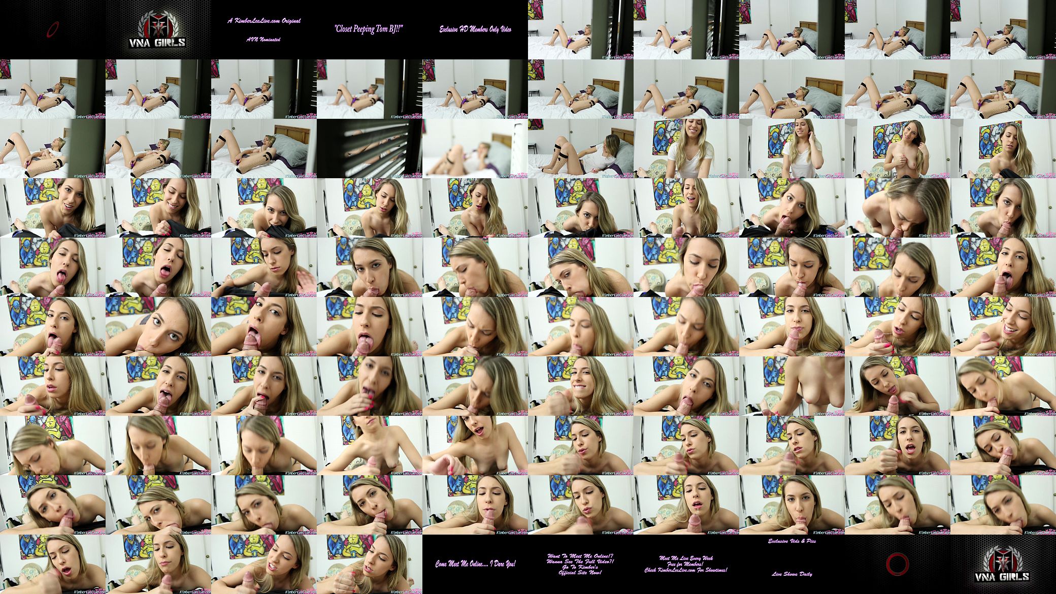 Kimber Lee Finds Peeping Tom in Closet and Blows Him! 预览图