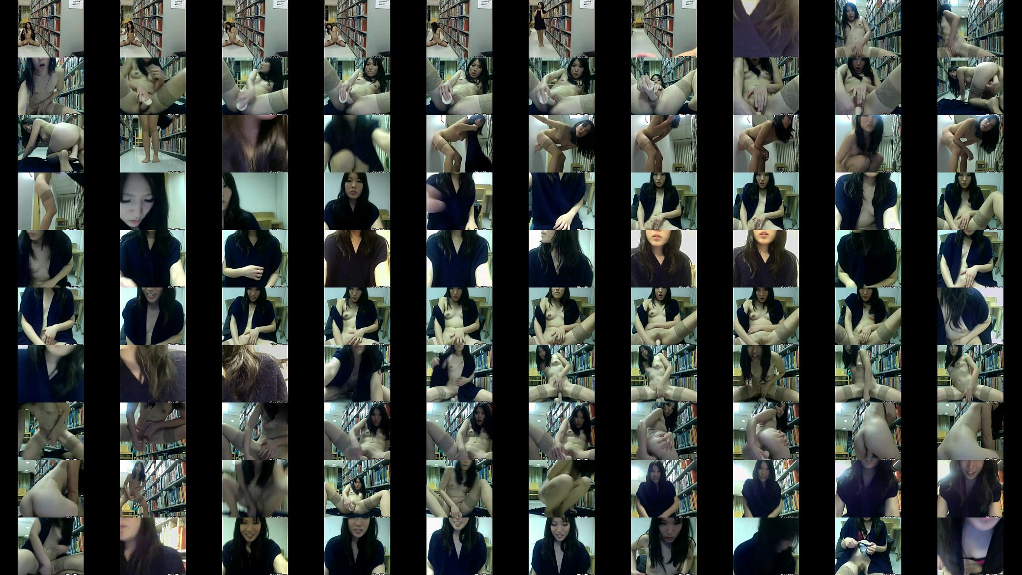 Horny Asian Masturbates In The Library 预览图