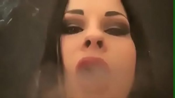 The oh so beautiful and legendary Abbie Cat blowing incredibly hot smoke!