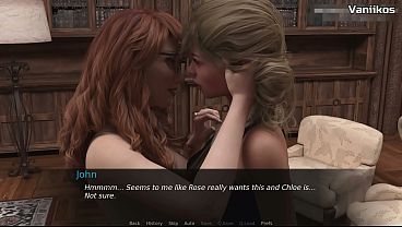 Lancaster Boarding House | Blonde teen girlfriend with a hot ass shares boyfriend's big cock with her redhead virgin friend | My sexiest gameplay moments | Part #3