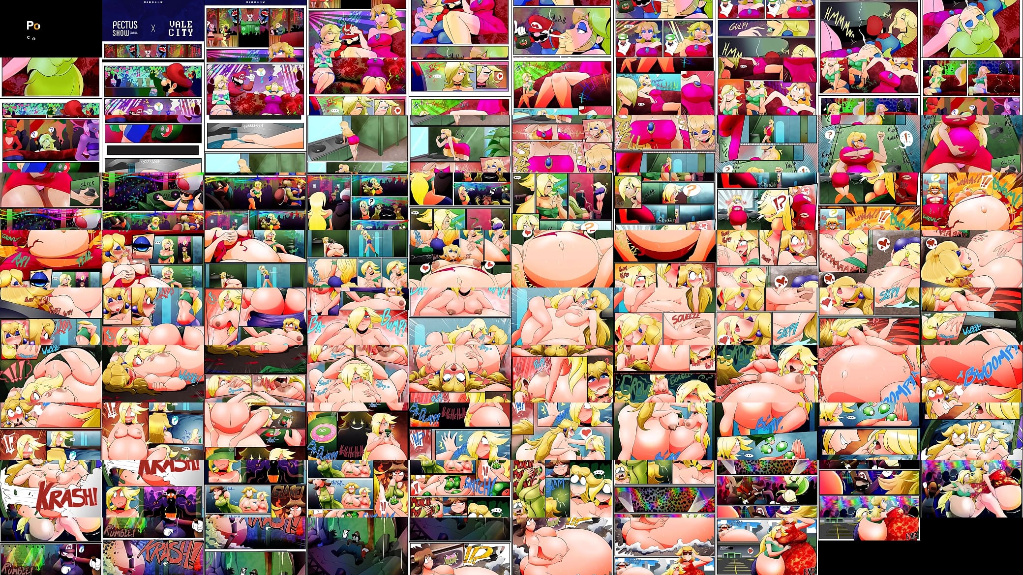Peach Party - Boobs And Belly Growth Mushroom - Lesbian Hentai Comic Porn Video 预览图