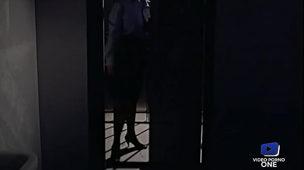 Léa Martini, beautiful busty blonde, submissive and ass fucked in prison
