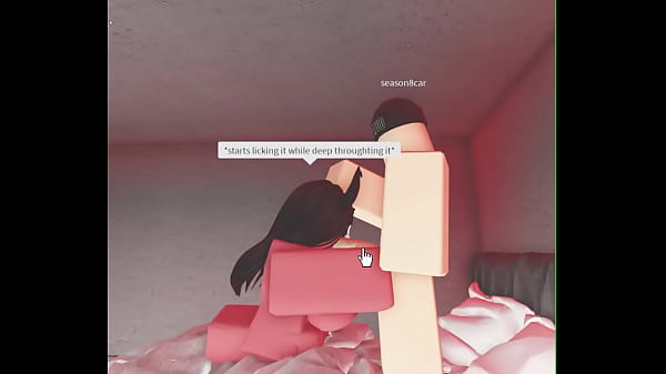 Demon giving a horney dominant white guy head while he talks down on her