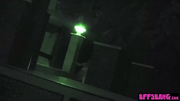 Military teens caught a big cock and fuck it outdoor