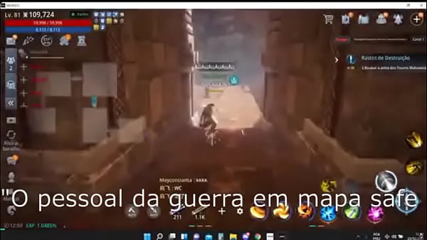 Lanceiro com a lança enorme deixando geral oprimido